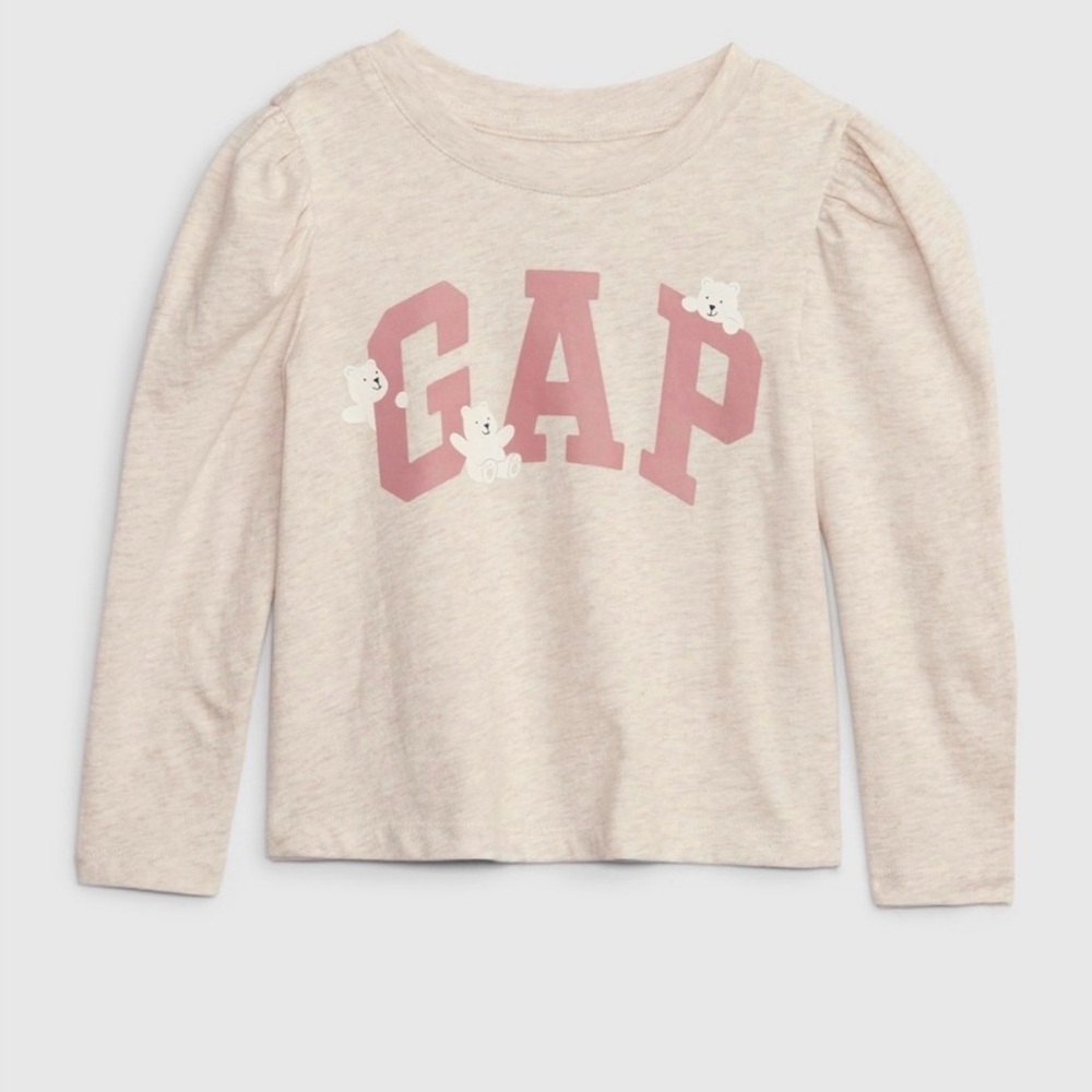 GAP Kids Cream Long Sleeve Shirt